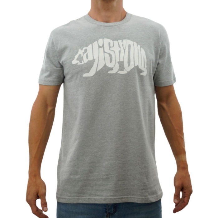 CALI Strong Word Bear Max T-shirt Grey Glow in the Dark - T-Shirt - CALI Strong