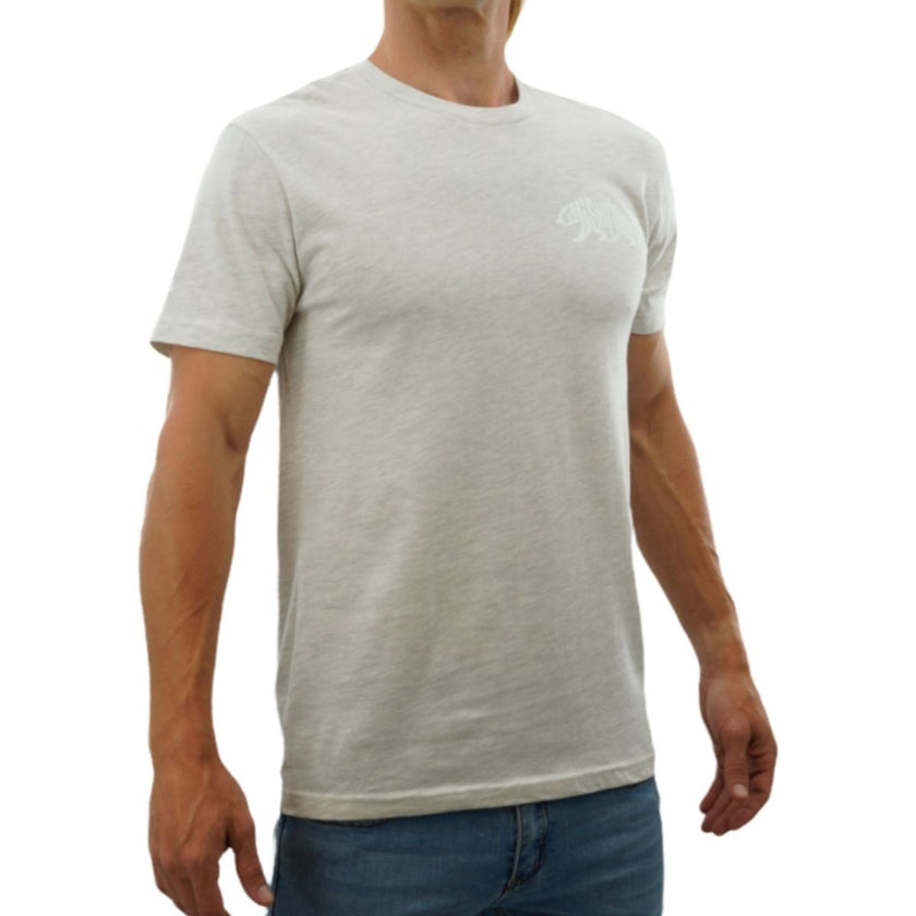 CALI Strong Word Bear T-shirt White Glow in the Dark - T-Shirt - Image 2 - CALI Strong