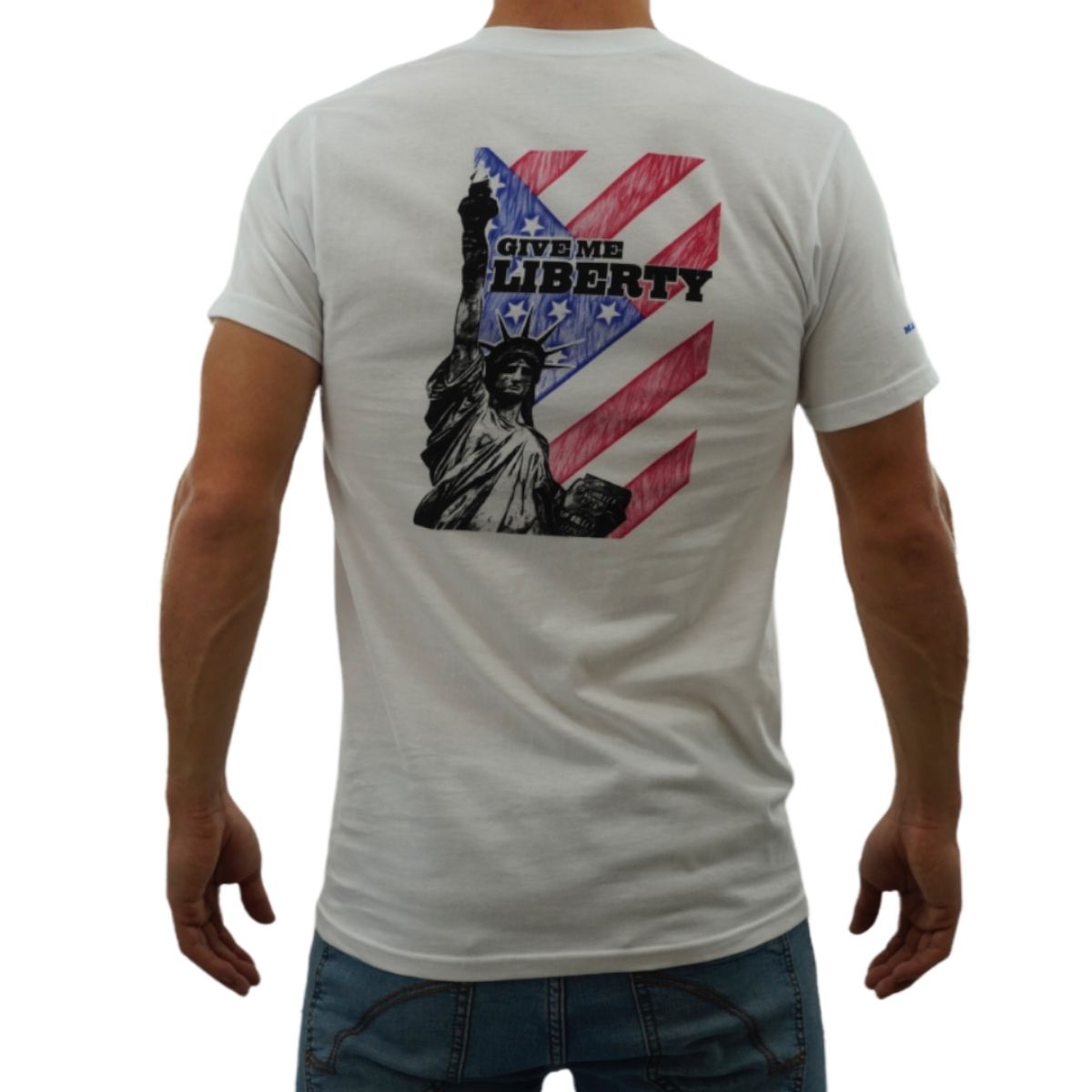 CALI Strong Give Me Liberty T-Shirt White - T-Shirt - Image 3 - CALI Strong