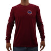 CALI Strong Classic Long Sleeve T-Shirt Premium Cotton Suede Heather Maroon - T-Shirt - Image 1 - CALI Strong