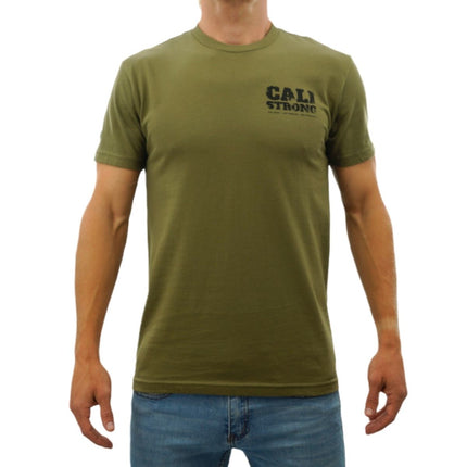 CALI Strong Scratch T-Shirt Military Green - T-Shirt - Image 1 - CALI Strong