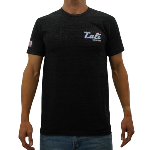 CALI Strong California Crest Performance T-Shirt Black Heather Glow in the Dark - T-Shirt - CALI Strong