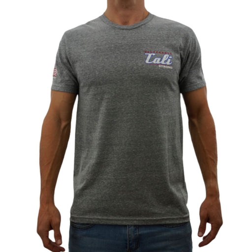 CALI Strong California Crest Performance T-Shirt Grey Heather Glow in the Dark - T-Shirt - CALI Strong