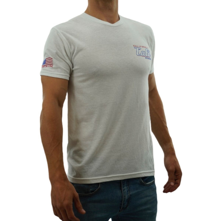 CALI Strong Crest Performance T-Shirt White Glow in the Dark - T-Shirt - Image 2 - CALI Strong