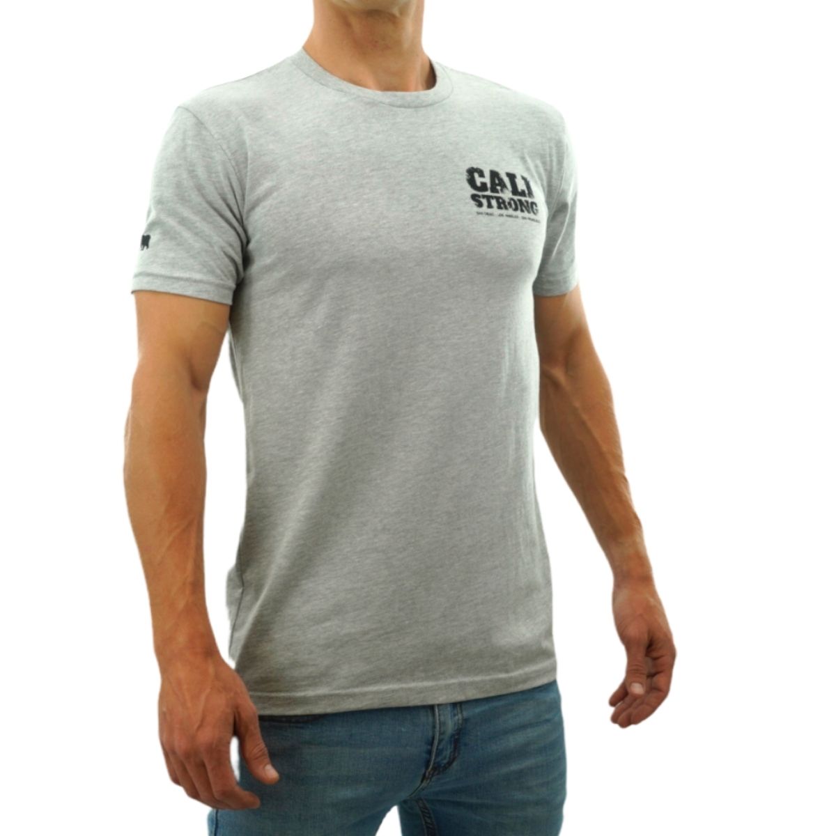 CALI Strong Scratch T-Shirt Grey Heather - T-Shirt - Image 2 - CALI Strong