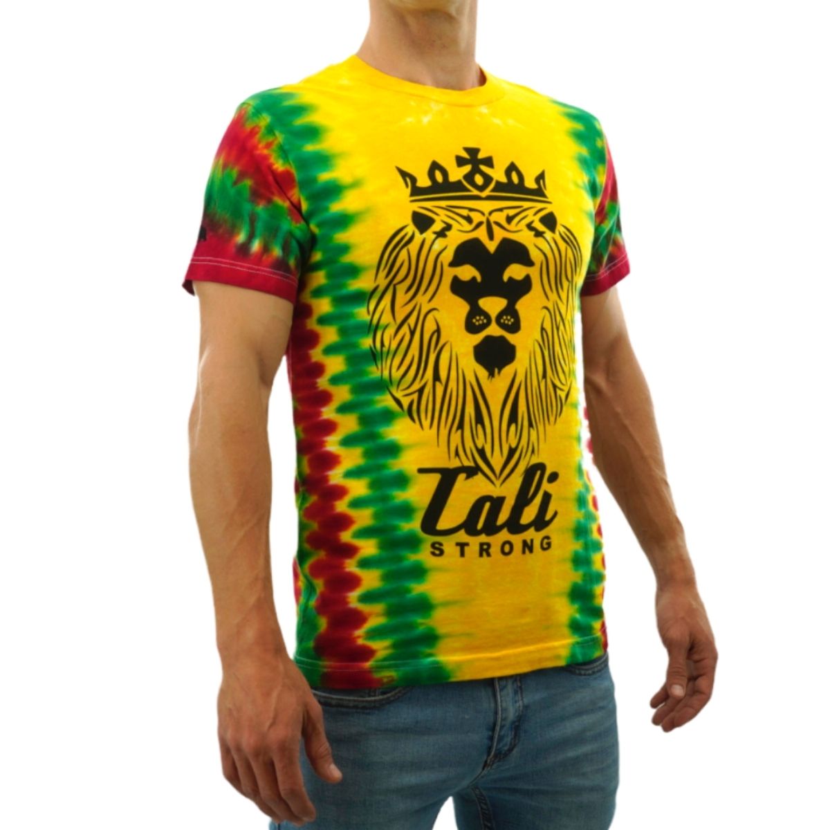 CALI Strong King Rasta T-shirt Tie Dye - T-Shirt - Image 2 - CALI Strong