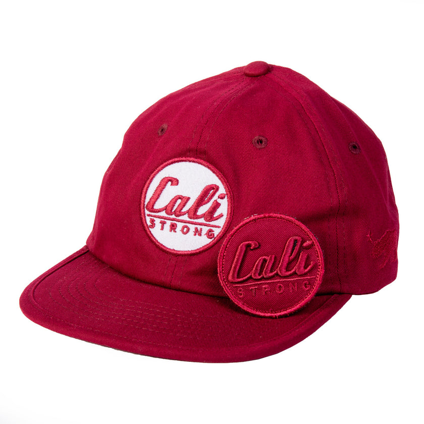 Cali Strong CALI Strong Classic Dad Hat Morale Patch Red