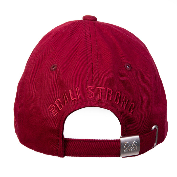 CALI Strong Car Logo Dad Hat Morale Patch Red - Headwear - CALI Strong