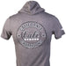 California Champion Performance Hooded T-shirt Heather Gray Glow in the Dark - T-Shirt - CALI Strong