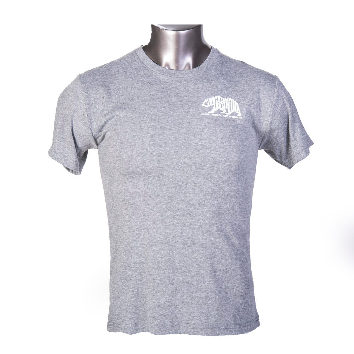 CALI Strong Word Bear Performance T-shirt Gray Heather Glow in the Dark - T-Shirt - Image 3 - CALI Strong