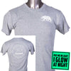 CALI Strong Word Bear Performance T-shirt Gray Heather Glow in the Dark - T-Shirt - Image 2 - CALI Strong
