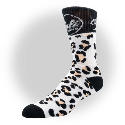CALI Strong Leopard Athletic Crew Socks - Socks - Image 1 - CALI Strong