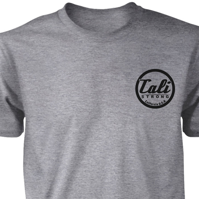 CALI Strong Classic T-shirt Heather Grey Black - T-Shirt - CALI Strong