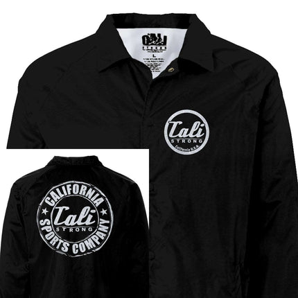CALI Strong Coaches Jacket Black Metallic Silver - Jacket - Image 1 - CALI Strong