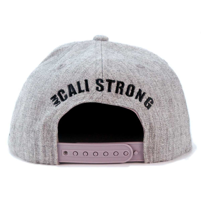 CALI Strong Original Tactical Hat Flat Bill Morale Patch Gray Heather - Headwear - CALI Strong