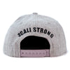 CALI Strong Original Tactical Hat Flat Bill Morale Patch Gray Heather - Headwear - Image 3 - CALI Strong