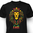 CALI Strong King Rasta Black T-Shirt - T-Shirt - Image 1 - CALI Strong