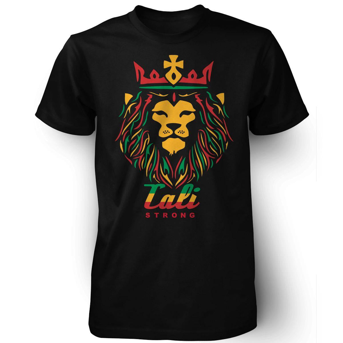 CALI Strong King Rasta Black T-Shirt