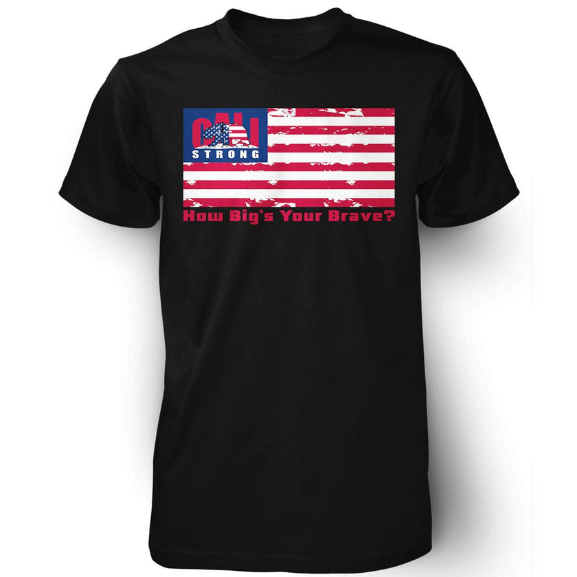 AMERICA How Big's Your Brave Black T-shirt