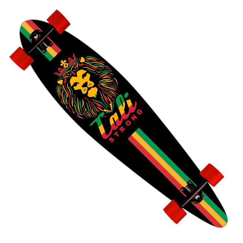 CALI Strong King Rasta Longboard Pintail Complete - Longboard Pintail - Image 1 - CALI Strong
