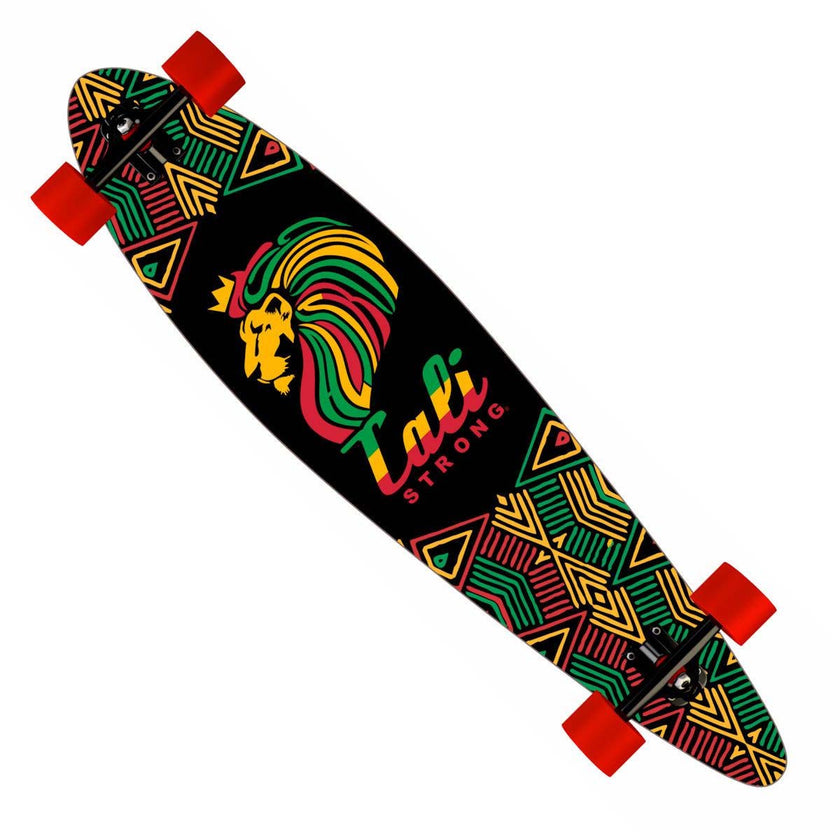 CALI Strong Lord Rasta Longboard Pintail Complete - Longboard Pintail - Image 1 - CALI Strong