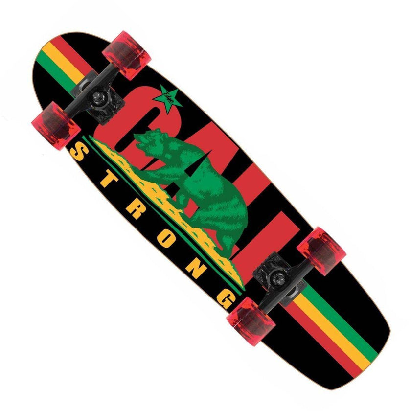 CALI Strong Rasta Skateboard Cruiser Complete - Cruisers - Image 1 - CALI Strong