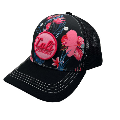 CALI Strong Floral Tactical Trucker Hat Morale Patch - Headwear - Image 1 - CALI Strong