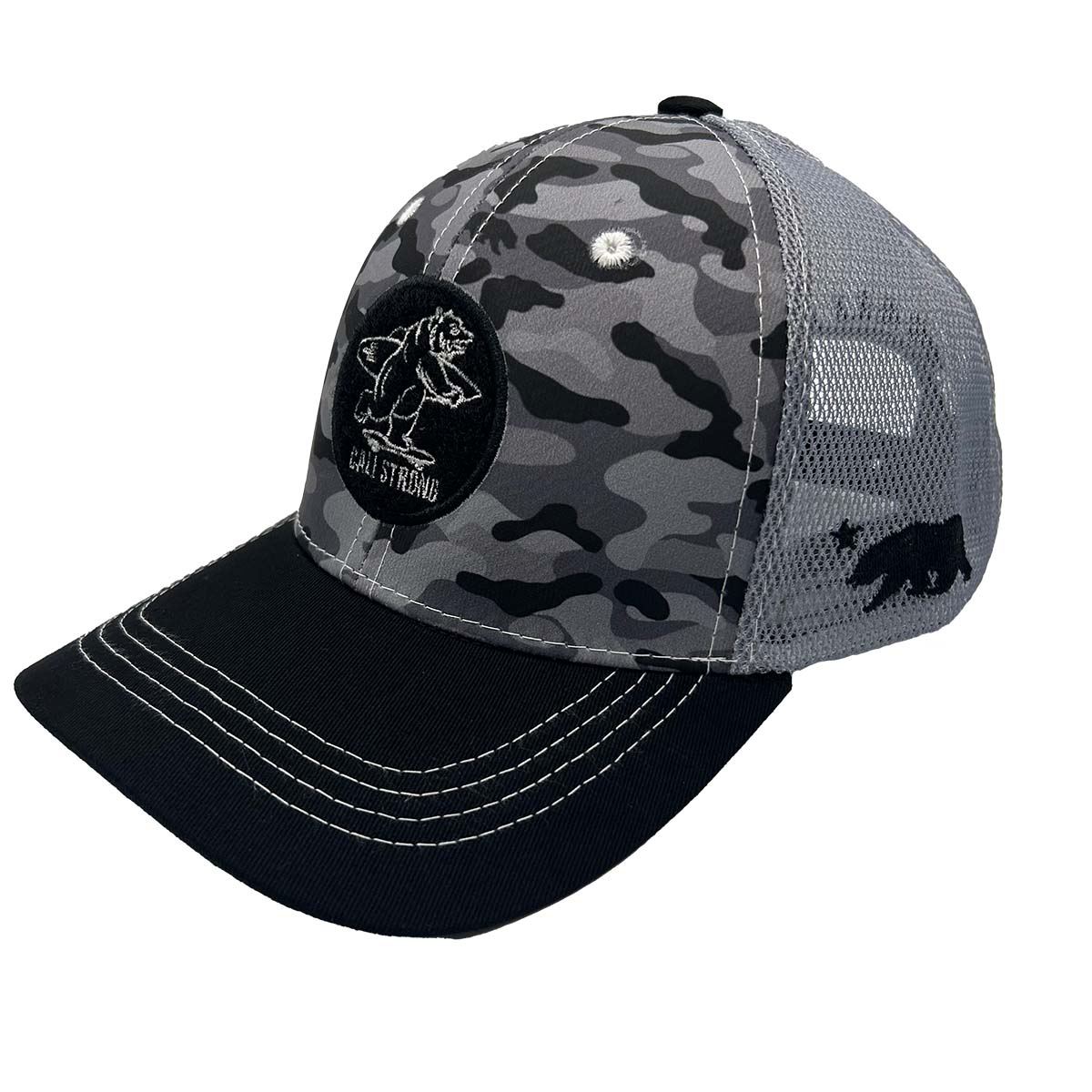 CALI Strong Urban Camo Tactical Trucker Hat Morale Patch - Headwear - Image 2 - CALI Strong