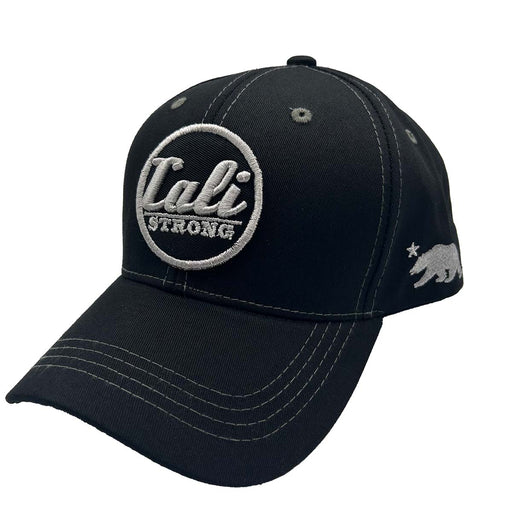 CALI Strong Car Logo Tactical Hat Curved Brim Morale Patch Black Silver - Headwear - CALI Strong