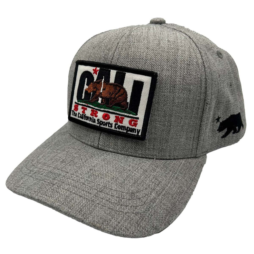 CALI Strong Original Tactical Hat Morale Patch Grey Black - Headwear - Image 1 - CALI Strong