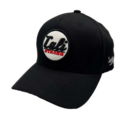 CALI Strong Classic Tactical Hat Curved Brim Morale Patch Black White - Headwear - Image 1 - CALI Strong
