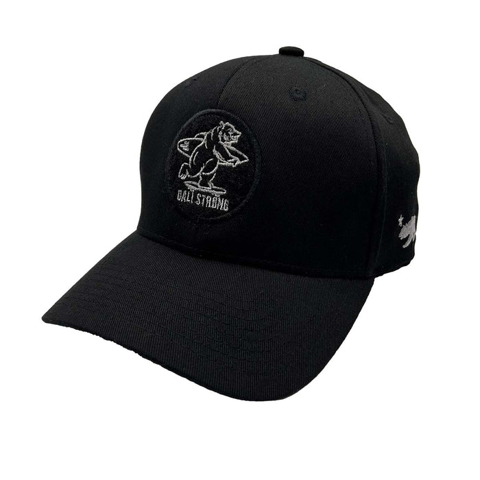 CALI Strong Car Logo Tactical Hat Curved Brim Morale Patch Black White - Headwear - CALI Strong