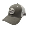 CALI Strong Classic Tactical Trucker Hat Morale Patch Grey White - Headwear - Image 1 - CALI Strong