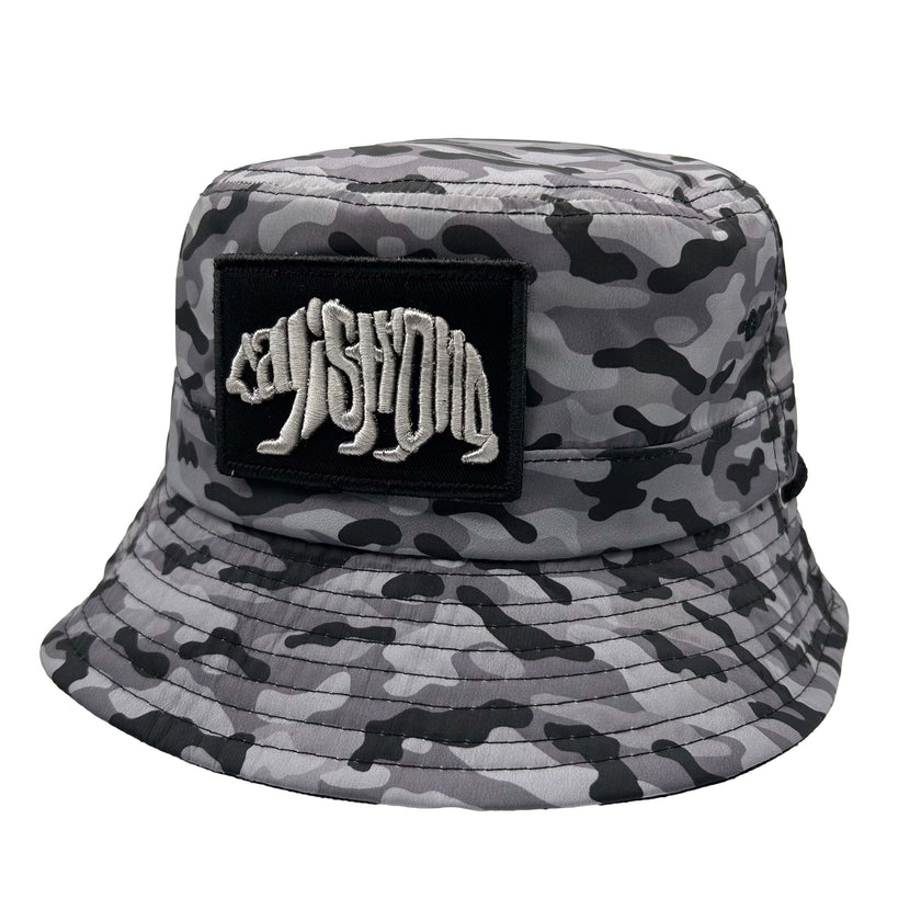 CALI Strong Neo Camo Reversible Black Bucket Hat Tactical Morale Patch - Bucket Hat - Image 1 - CALI Strong