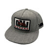CALI Strong Original Tactical Hat Flat Bill Morale Patch Grey Heather Kids - Headwear - Image 1 - CALI Strong