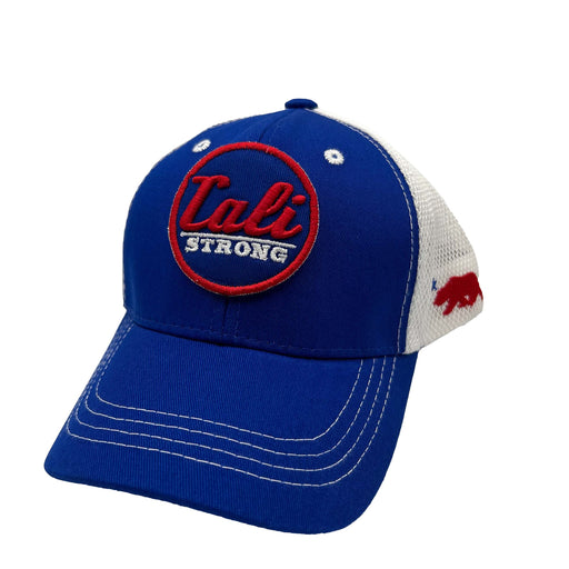 CALI Strong Car Logo Tactical Trucker Hat Morale Patch Blue Red Kids - Headwear - CALI Strong