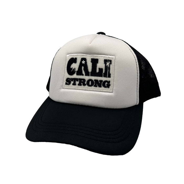 CALI Strong Original Tactical Trucker Hat Morale Patch White Pink - Headwear - CALI Strong