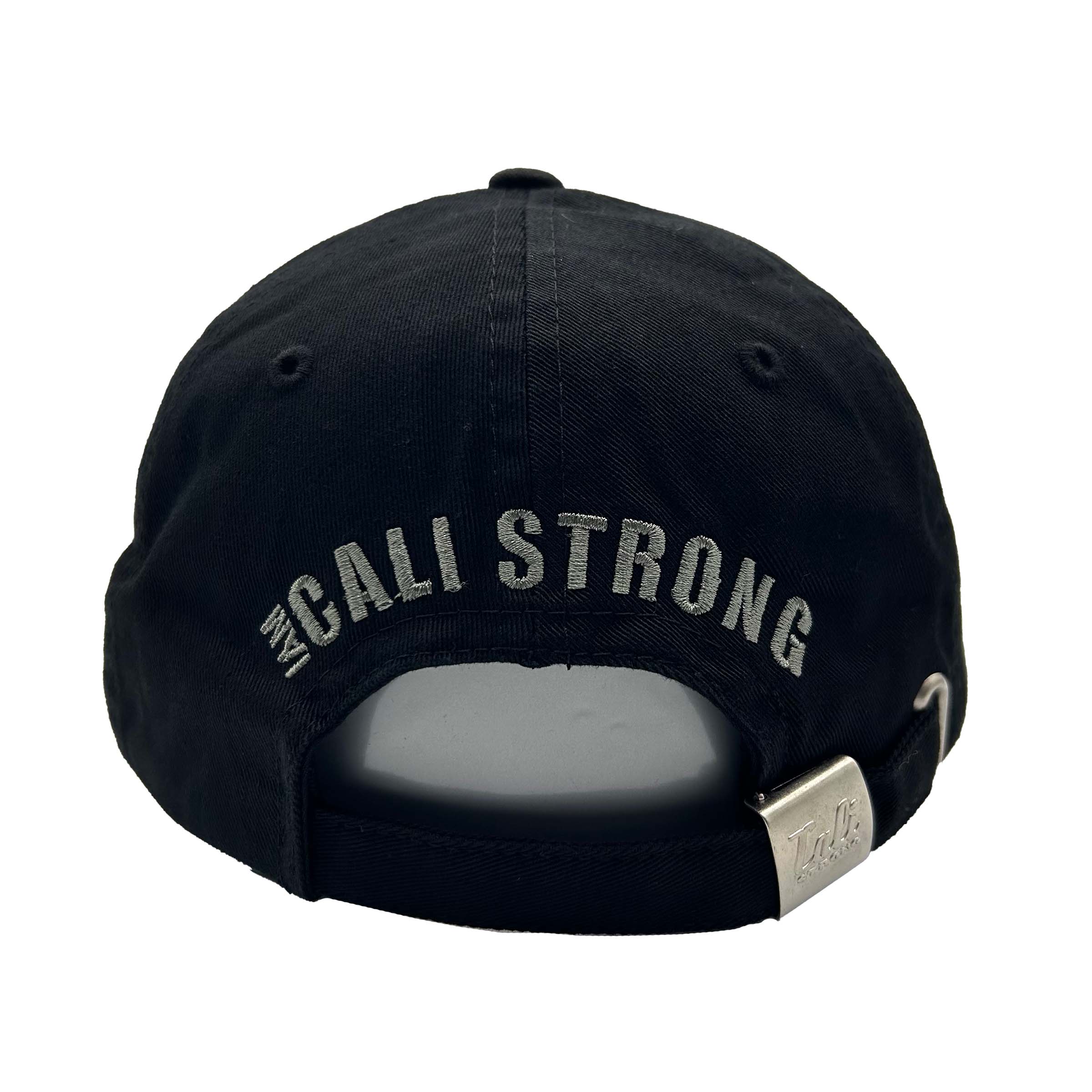 I am CALI Strong Dad Hat Black Silver - Headwear - Image 2 - CALI Strong