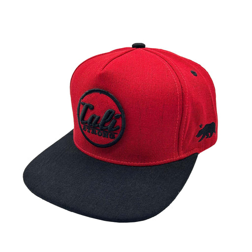 CALI Strong Car Logo Tactical Hat Flat Bill Morale Patch Red Black - Headwear - CALI Strong