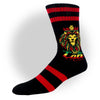 CALI Strong King Rasta Athletic Crew Socks - Socks - Image 1 - CALI Strong