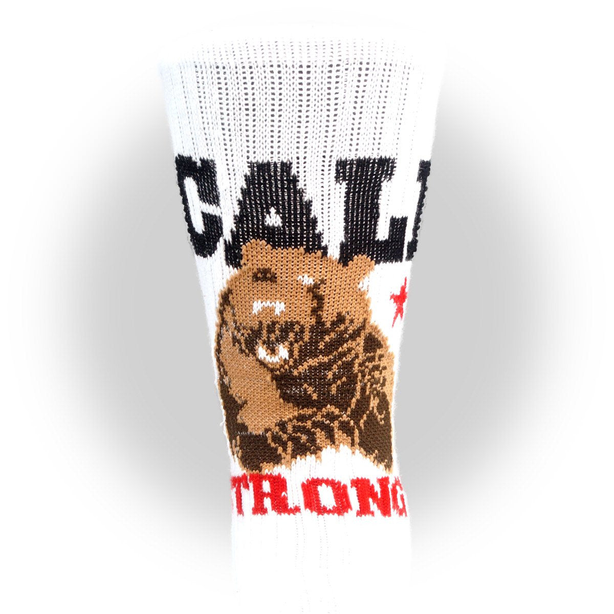 CALI Strong Mean Bear Athletic Crew Socks - Socks - Image 2 - CALI Strong