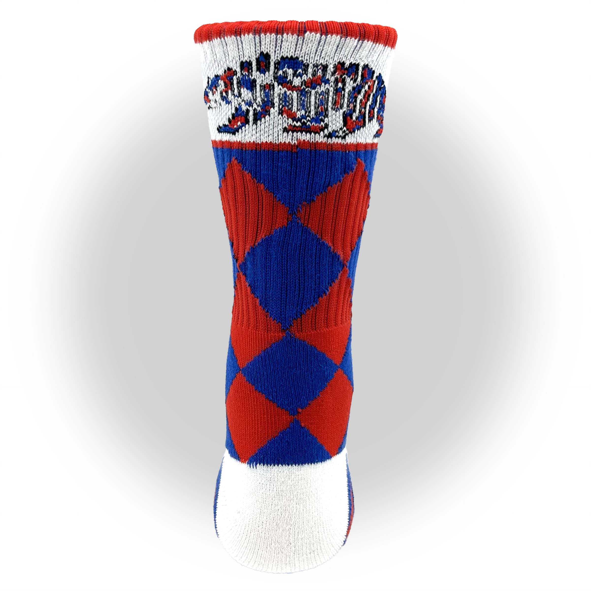 Andre Reed 83 Harlequin Crew Socks — CALI Strong