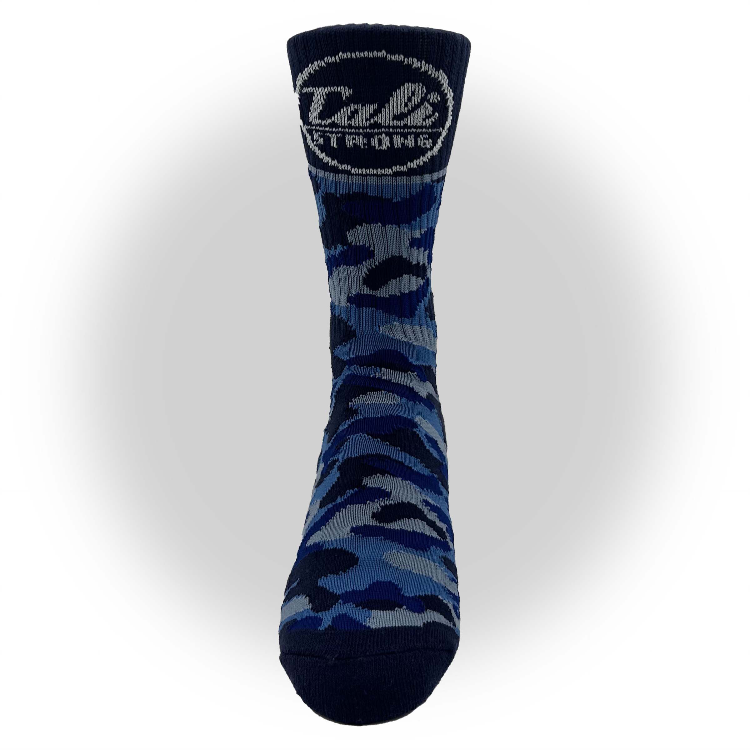Cali Strong CALI Strong Urban Camo Athletic Crew Socks Navy