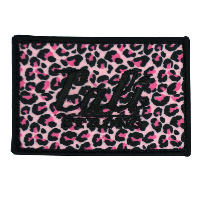 CALI Strong Cheetah Pink Sublimated Embroidered Hook-and-Loop Morale Patch - Patches - CALI Strong
