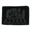 CALI Strong Original Black Grey Hook-and-Loop 2x3 Morale Patch - Patches - Image 1 - CALI Strong