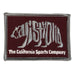 CALI Strong Word Bear Maroon Grey Embroidered Hook-and-Loop Morale Patch - Patches - CALI Strong