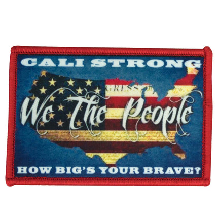 CALI Strong We The People Hook-and-Loop 2x3 Morale Patch - Patches - Image 1 - CALI Strong
