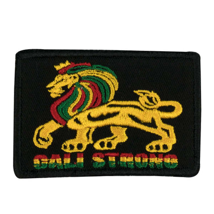CALI Strong Lord Rasta Black Raised Embroidered Hook-and-Loop Morale Patch - Patches - Image 1 - CALI Strong