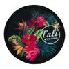 CALI Strong Flowers Black Round Sublimated Hook-and-Loop Morale Patch - Patches - Image 1 - CALI Strong