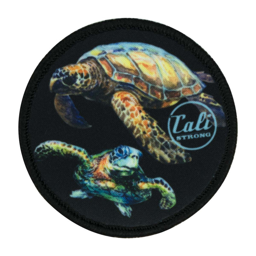 CALI Strong Sea Turtles Round Hook-and-Loop Morale Patch - Patches - Image 1 - CALI Strong